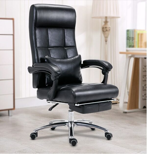 Computer chair back reclining, household rotary lifting chair, office chair, boss chair, Leather Massage 1