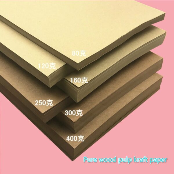 50/100 sheets / packet A3 matte kraft paper for self-adhesive laser inkjet printer Copier office color label carton label 2