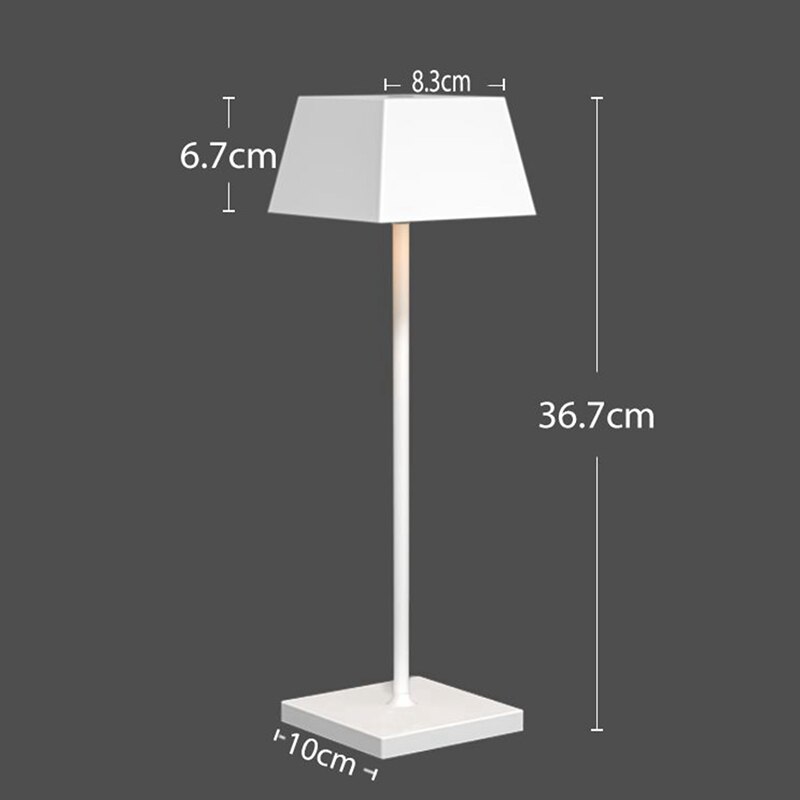 LED Rechargeable Table Lamp Outdoor Desk Lamps Dimming Aluminum Alloy Table Lamps For Bar Restaurant Living Room Reading Light 6