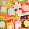 160 PCs Korean creative stationery cute cartoon ZOO zoo tearable notebook convenience stickers wholesale 1