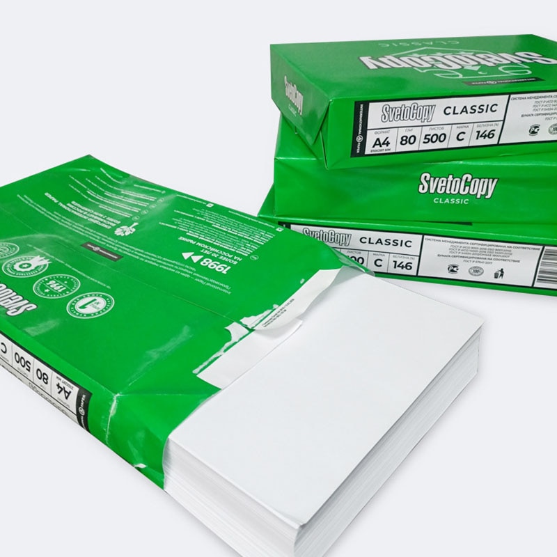 Print Copy Paper A4 80g 500 Sheets of Raw Wood Pulp White Paper Draft Schools Office Copier Printer High Quality Paper Supplies 4