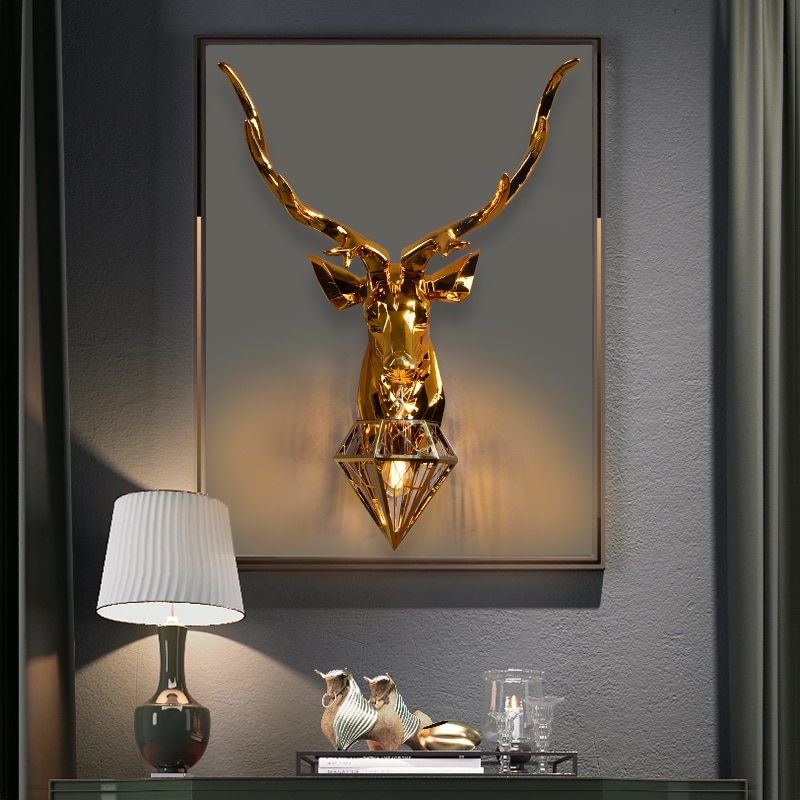 Nordic Antler Wall Lamp Modern Wall Lamps Deer Lamp for Bedroom Buckhorn Kitchen Wall Lights for Home Decor Soconces 3