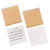 6 Pcs Creative Blank Horizontal Line Memo Pad Student Message Memo Pose Pasted Memo Paper N Times School Office Stationery 1